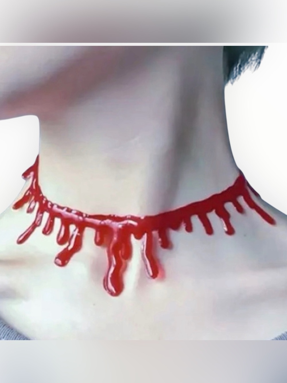 🎃 Necklace Dripping Blood OS Choker Halloween